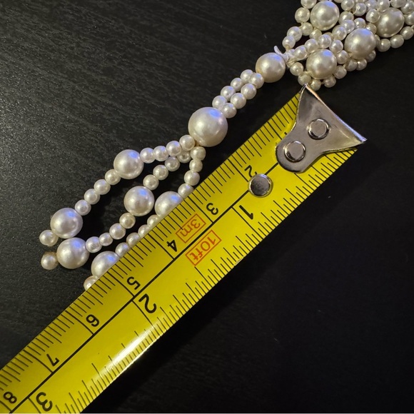 ⚜️3 for $30⚜️ Cream Faux Pearl Tassel Necklace - Picture 10 of 10